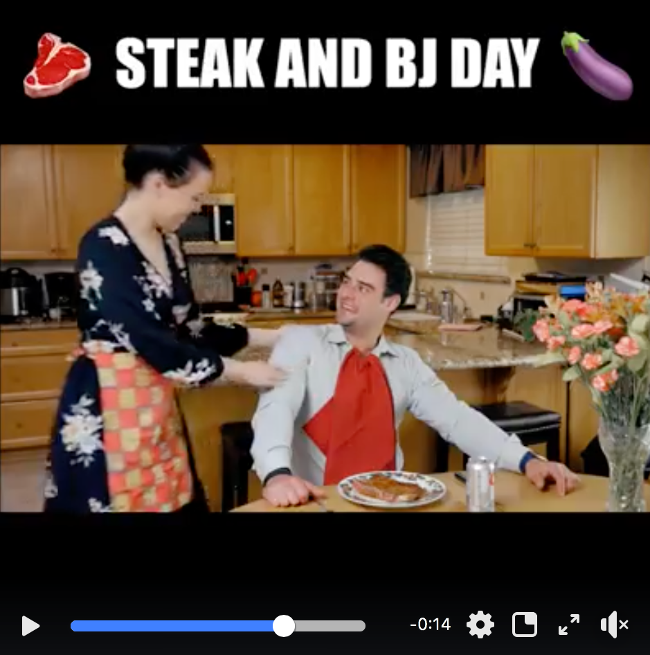 Steak and BlowJob Day Video!
