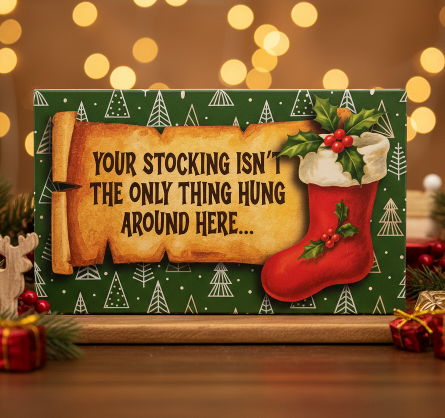 Square Stocking Hung Photo