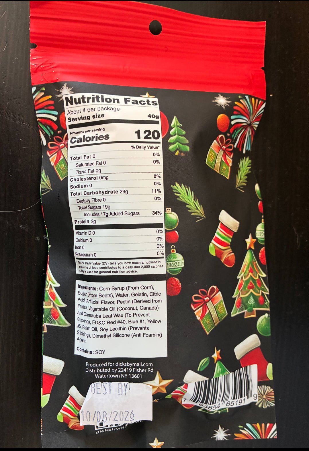 Bag Of Gummy Candy D's - Dicks By Mail - Anonymously mail a bag of dicks