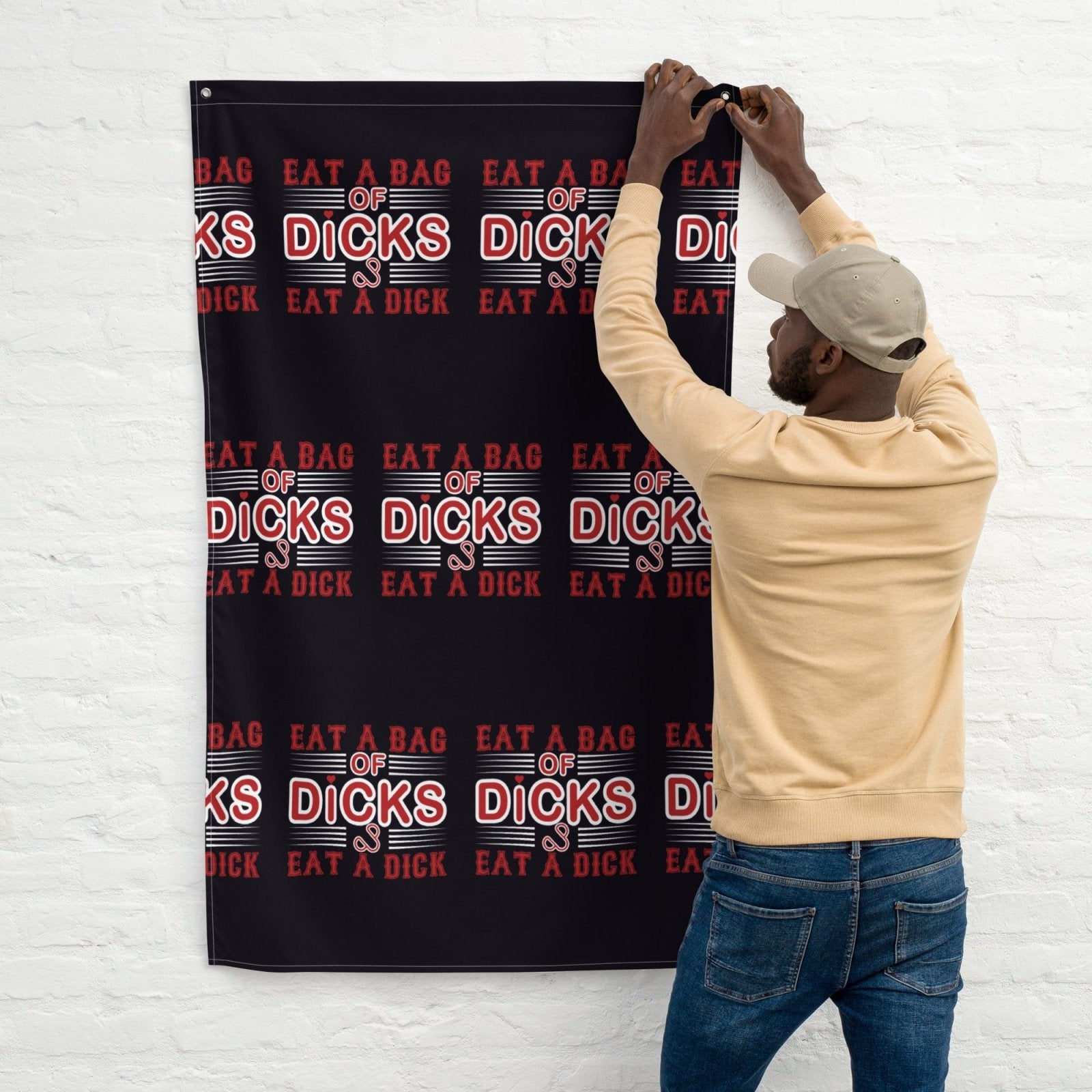 Eat a Dick Flag - Dicks By Mail - Anonymously mail a bag of dicks