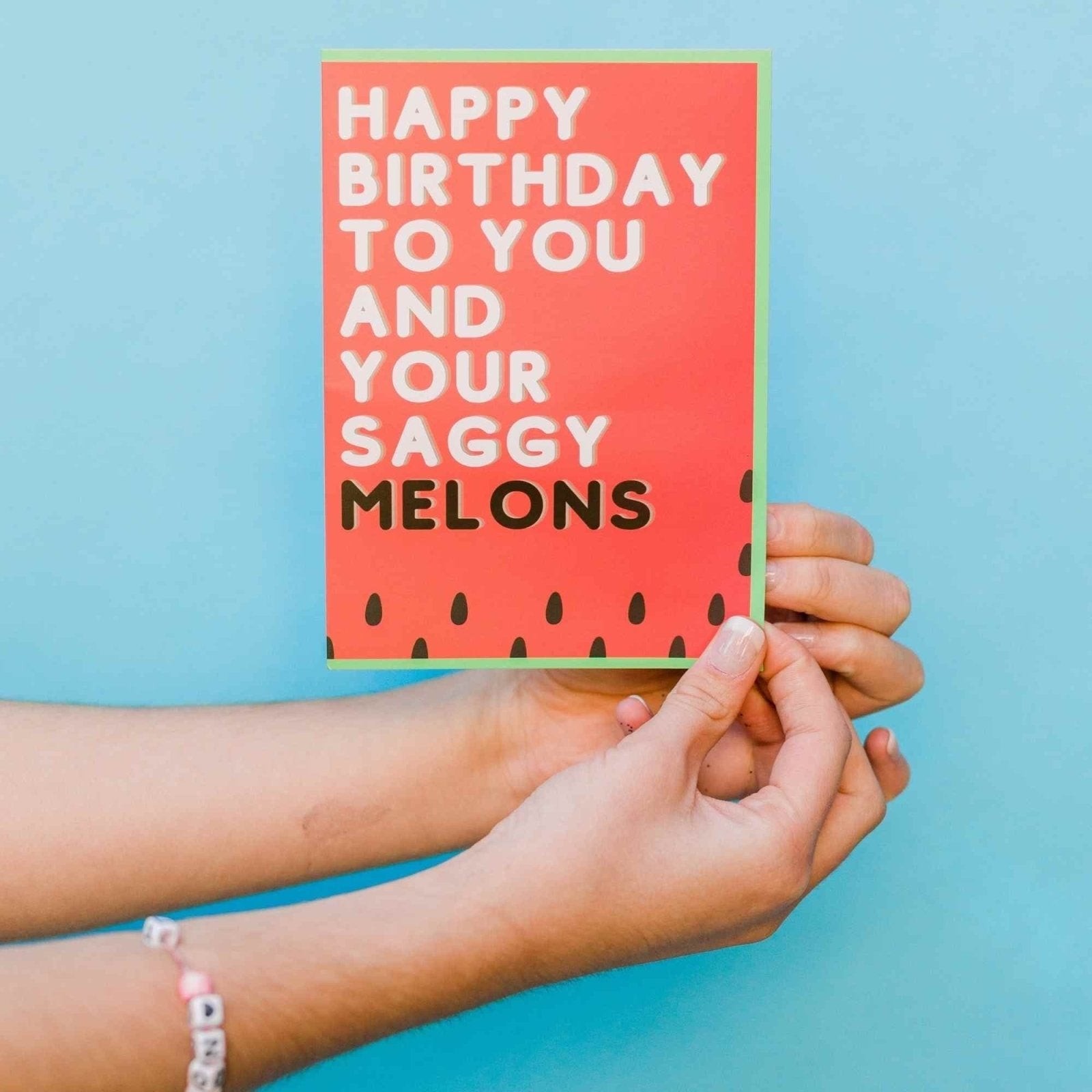 Happy Birthday to You and Your Saggy Melons! - Glitter Bomb Card - Dicks By Mail - Anonymously mail a bag of dicks