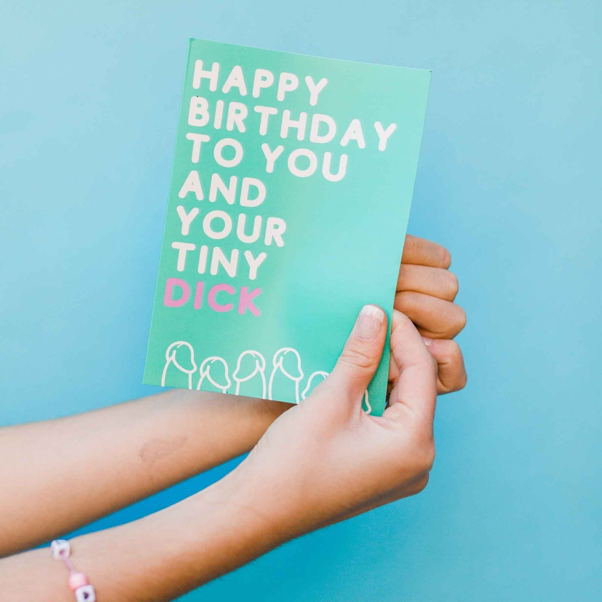 Big Birthday, Tiny Dick Glitter Bomb Card