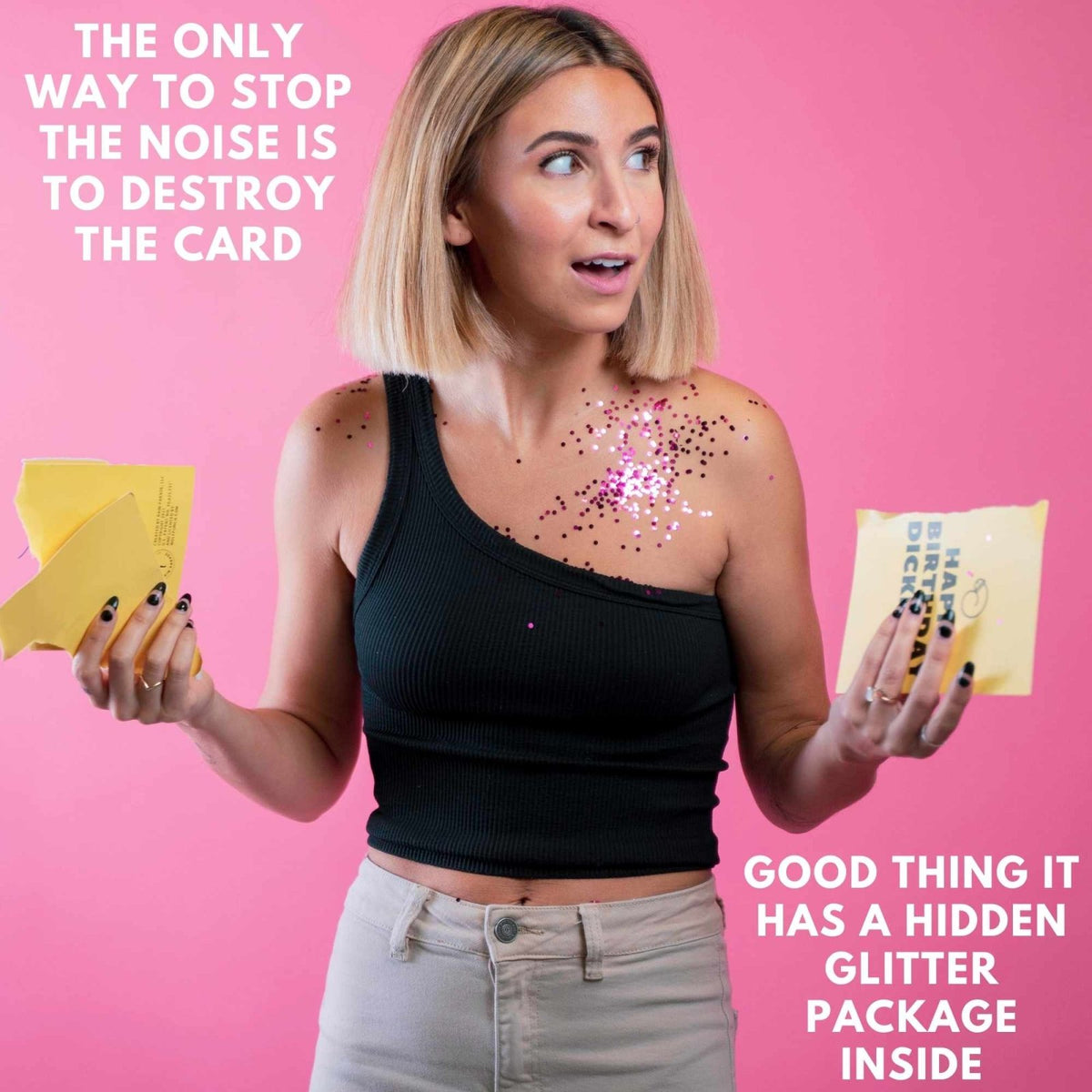 Happy F&#39;in Birthday Prank Greeting Card - Dicks By Mail - Anonymously mail a bag of dicks