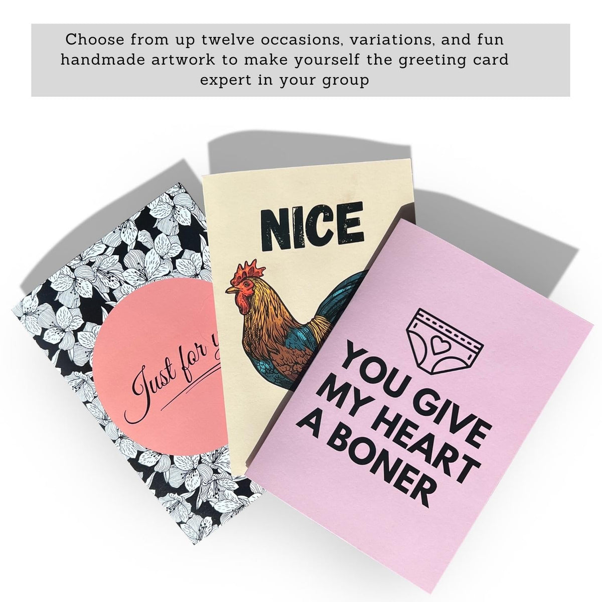 Just For You - Moaning Greeting Card - DickAtYourDoor