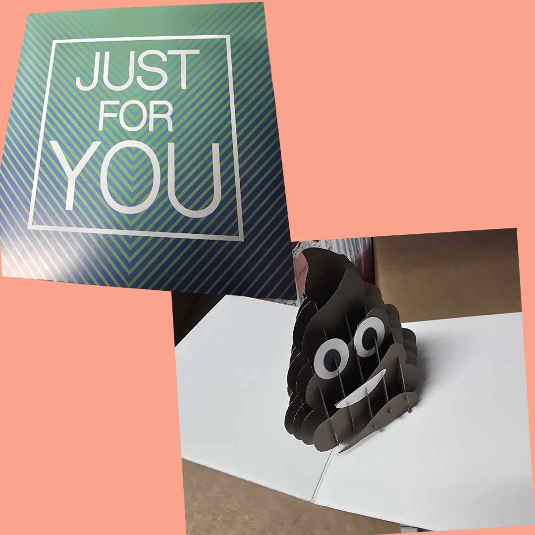 Just For You - Pop - Up Poop Card - Dicks By Mail - Anonymously mail a bag of dicks