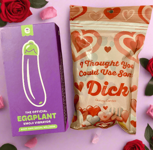 The &quot;Take the Hint&quot; Valentine’s Bundle - Vibrator and Gummy Dicks ❤️🍆😏 - Dicks By Mail - Anonymously mail a bag of dicks
