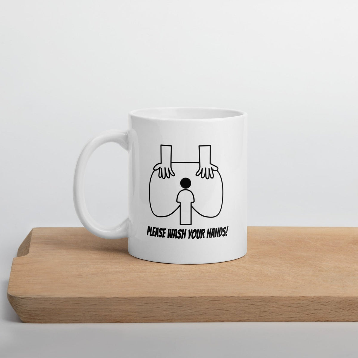 Wash Your Hands Sink - White glossy mug - Dicks By Mail - Anonymously mail a bag of dicks