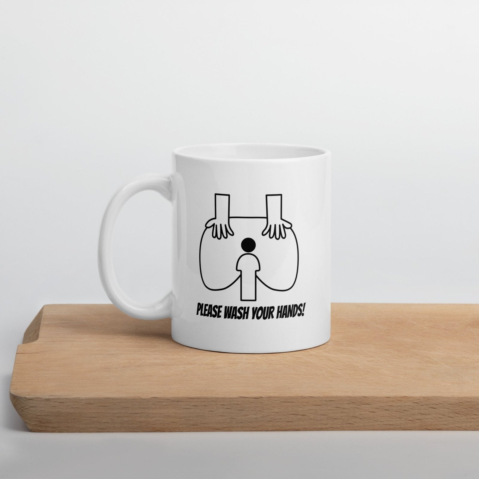 Wash Your Hands Sink - White glossy mug - Dicks By Mail - Anonymously mail a bag of dicks