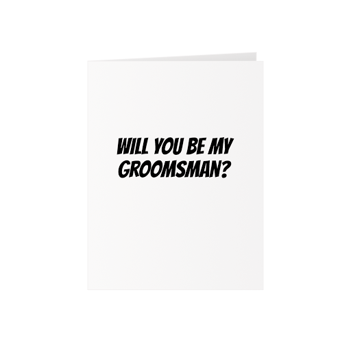 Groomsmen Greeting Card + Bag of Dicks