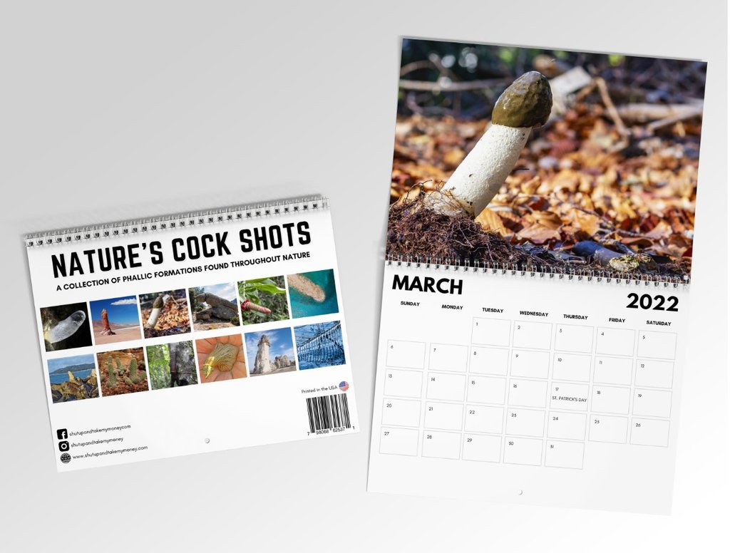 Nature&#39;s Cock Shots  2022 Calendar
