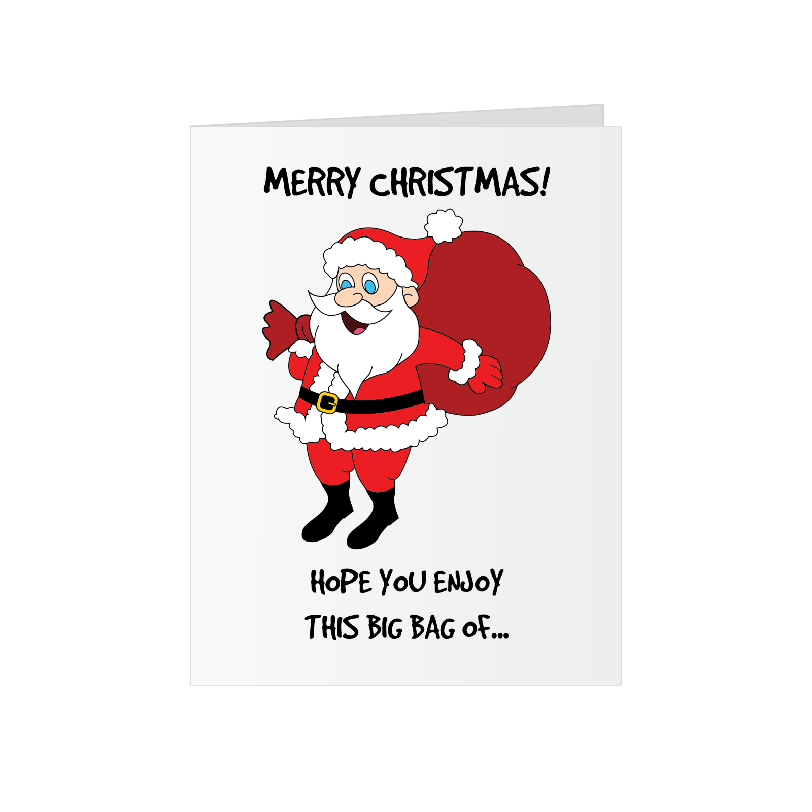Christmas Greeting Card - Eat a Bag of Dicks - Dicks By Mail - Anonymously mail a bag of dicks