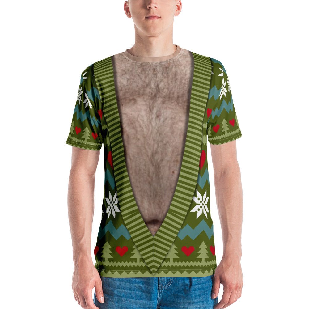 Deep V - Neck Christmas T-shirt - Dicks By Mail - Anonymously mail a bag of dicks
