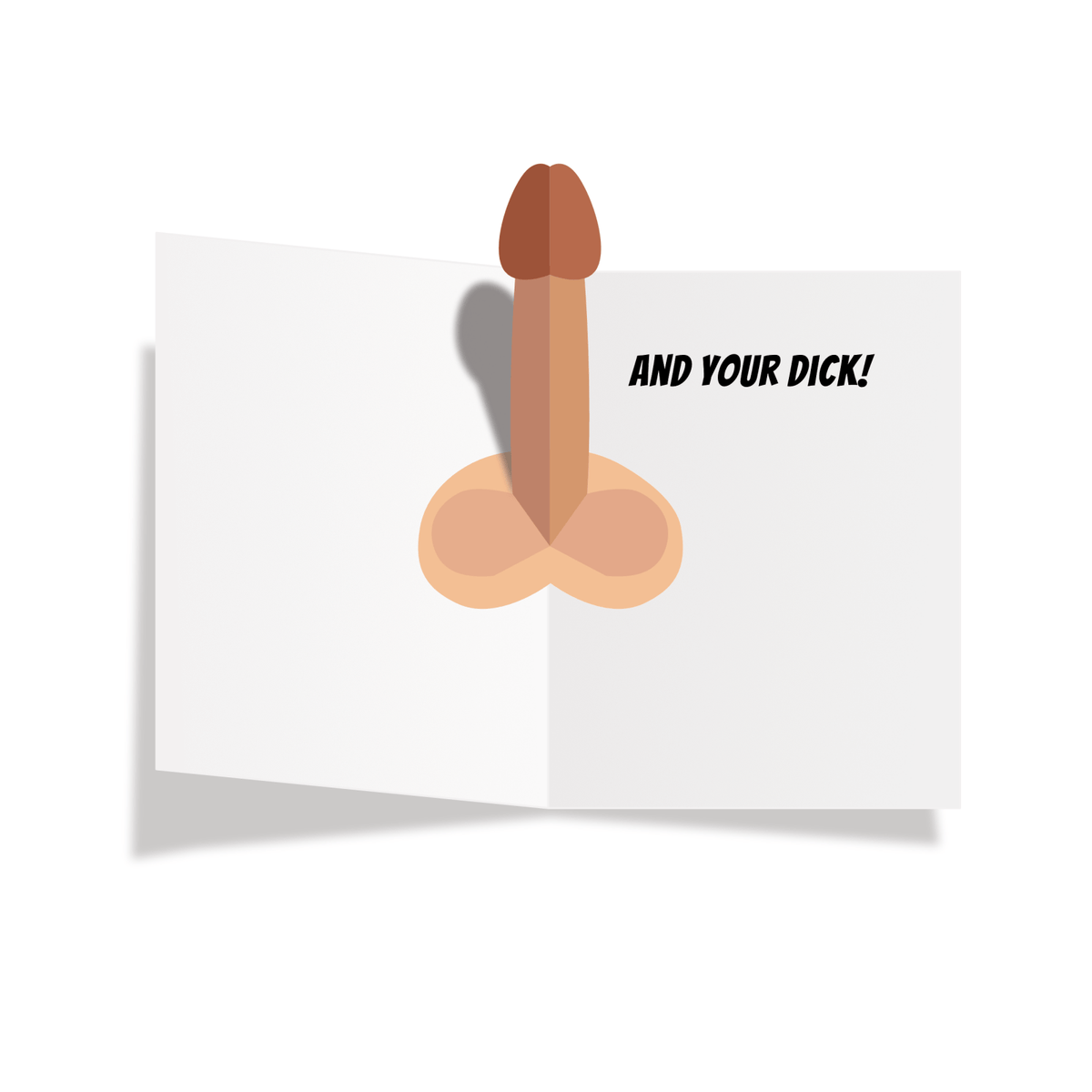Dick Greeting Card - All I want for Christmas Is You - Dicks By Mail - Anonymously mail a bag of dicks