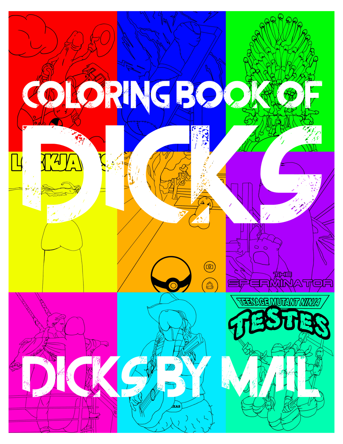 Eat a Bag of Dicks Coloring Book! - Dicks By Mail - Anonymously mail a bag of dicks