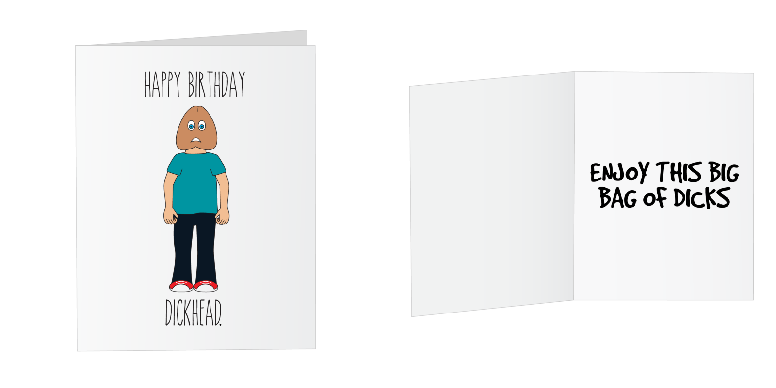 Happy Birthday DICKHEAD Greeting Card - Dicks By Mail - Anonymously mail a bag of dicks