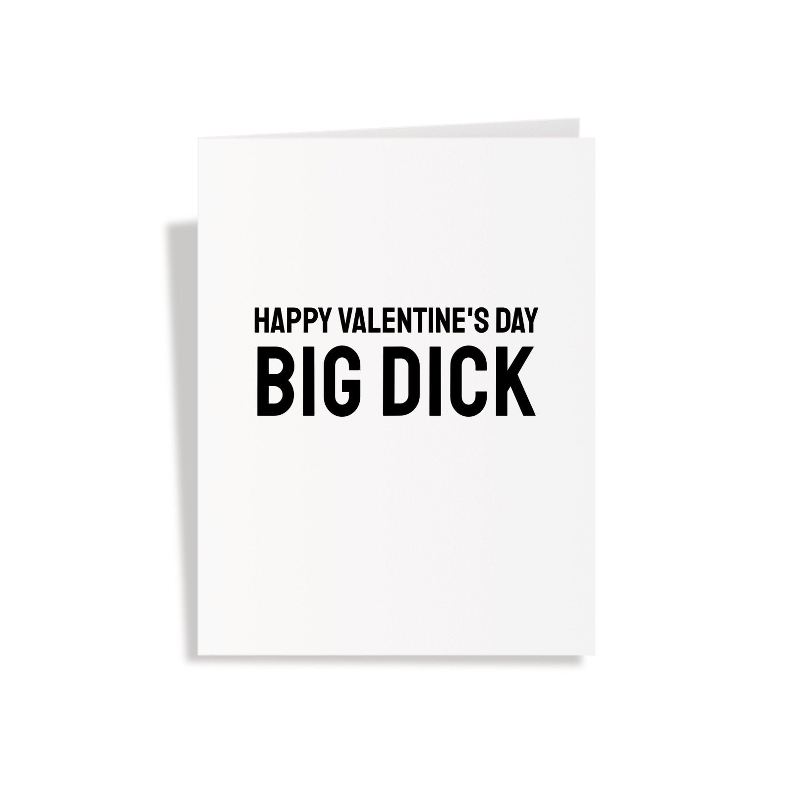 Happy Valentine's Day Big Dick - Valentine's Day Greeting Card - Dicks By Mail - Anonymously mail a bag of dicks