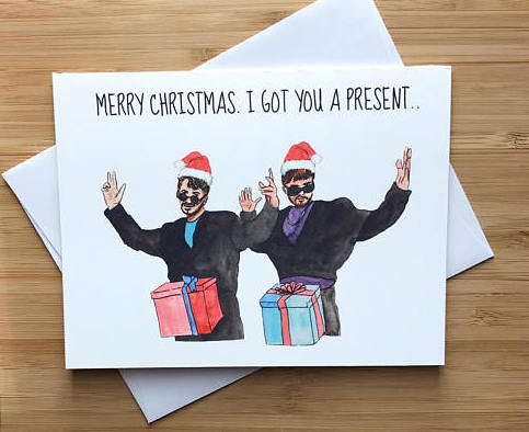 Dick in a Box Christmas Card