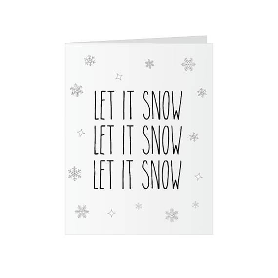 Let it Snow - Glitter Bomb Card