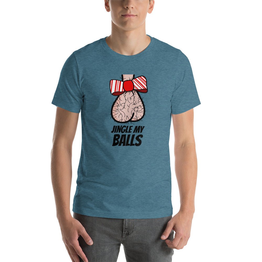 Jingle My Balls - Short - Sleeve Unisex T-Shirt - Dicks By Mail - Anonymously mail a bag of dicks