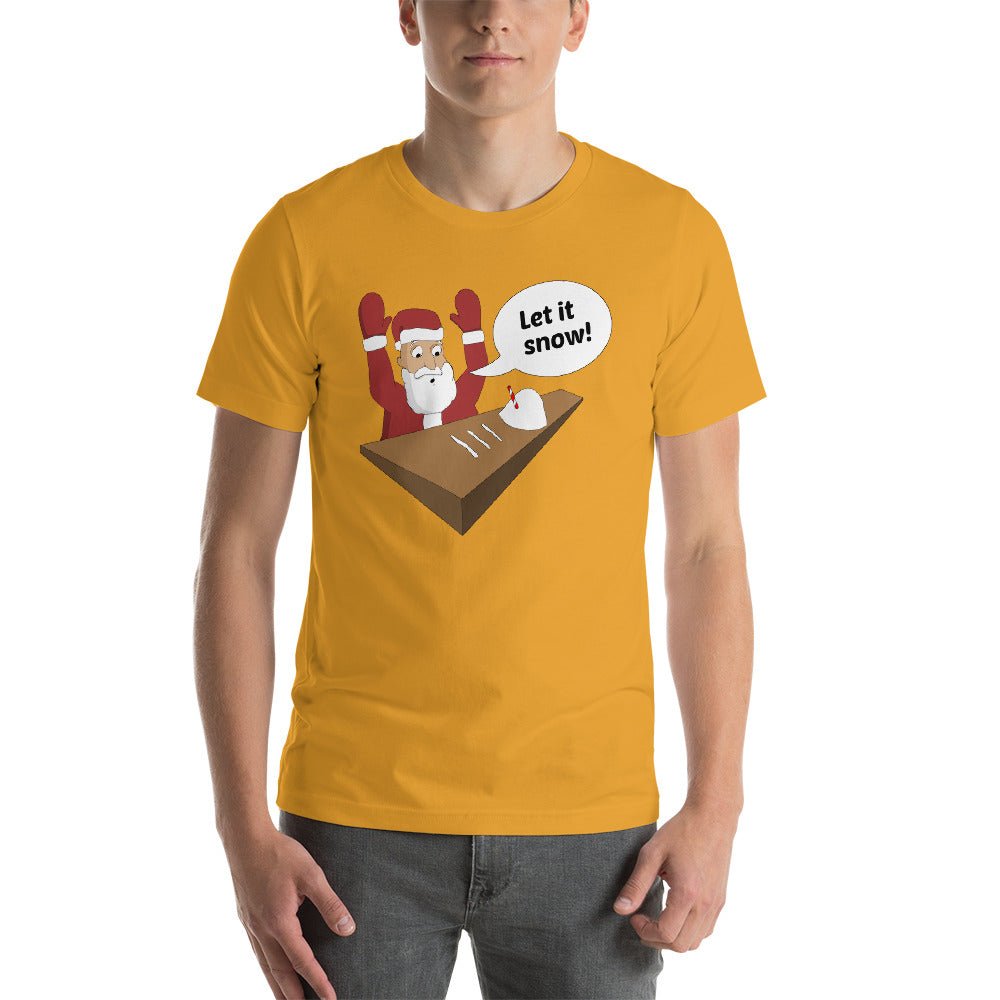 Let it Snow Santa T-Shirt - Dicks By Mail - Anonymously mail a bag of dicks