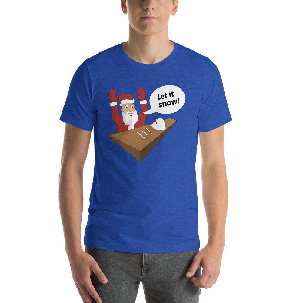 Let it Snow Santa T-Shirt - Dicks By Mail - Anonymously mail a bag of dicks