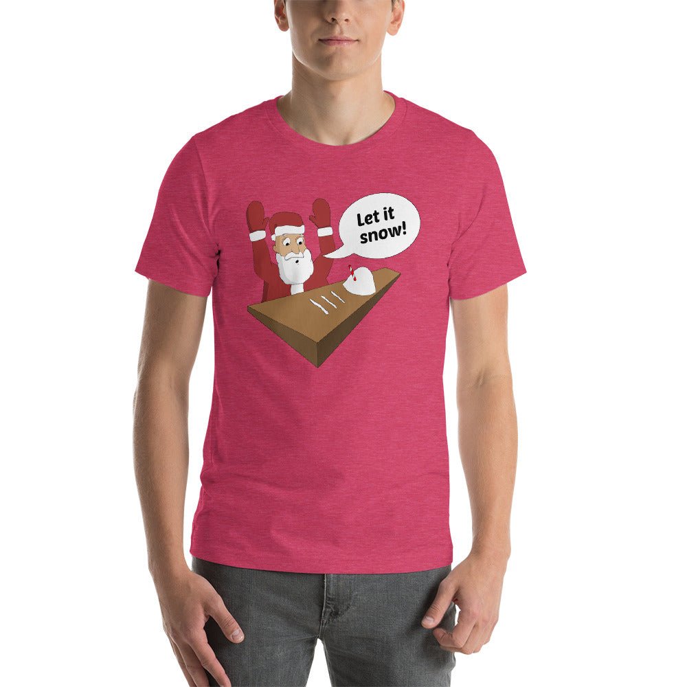 Let it Snow Santa T-Shirt - Dicks By Mail - Anonymously mail a bag of dicks