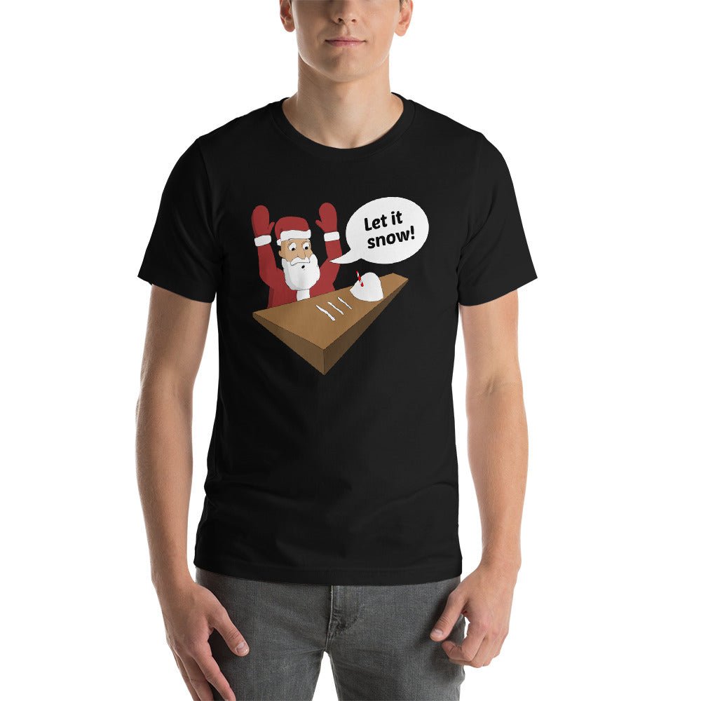 Let it Snow Santa T-Shirt - Dicks By Mail - Anonymously mail a bag of dicks