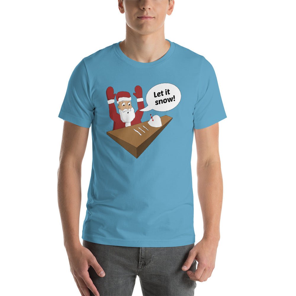 Let it Snow Santa T-Shirt - Dicks By Mail - Anonymously mail a bag of dicks
