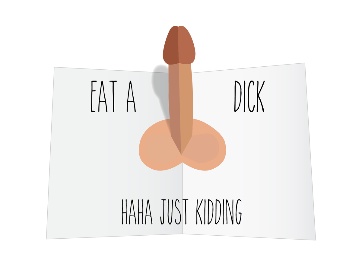 Love of My Life Pop Up Card - Dicks By Mail - Anonymously mail a bag of dicks