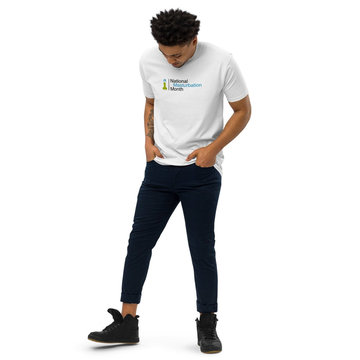 Male National Masturbation Month T-shirt - Dicks By Mail - Anonymously mail a bag of dicks
