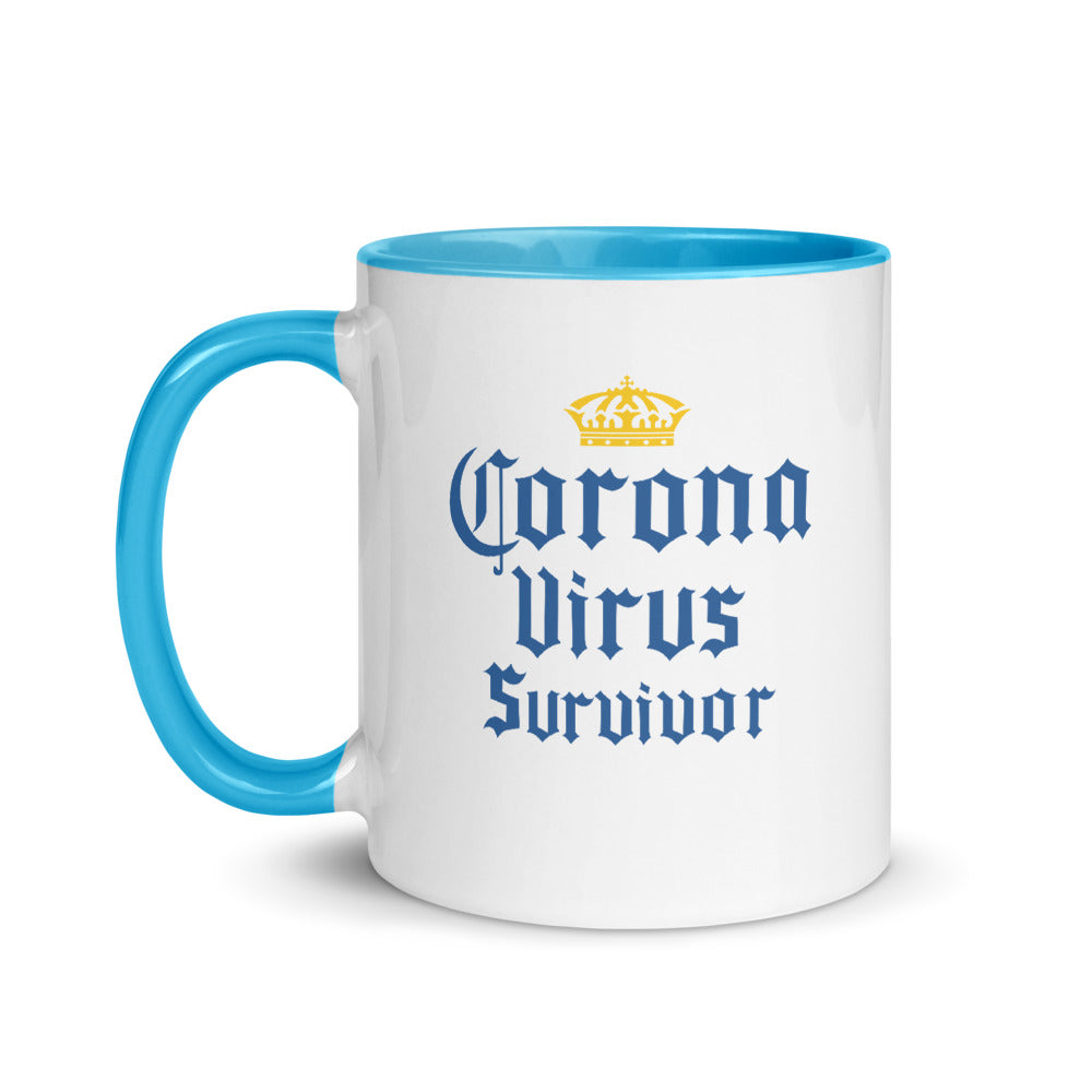 Coronavirus Survivor Mug with Color Inside