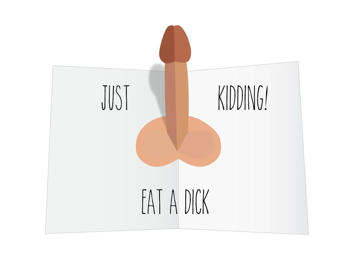 Mother&#39;s Day Eat a Dick Pop Up Card - Dicks By Mail - Anonymously mail a bag of dicks