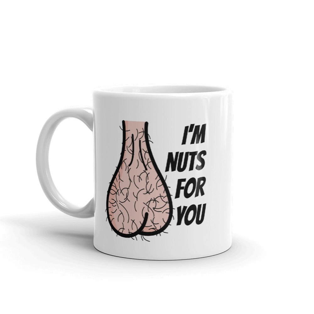 Nuts For You Mug - Dicks By Mail - Anonymously mail a bag of dicks
