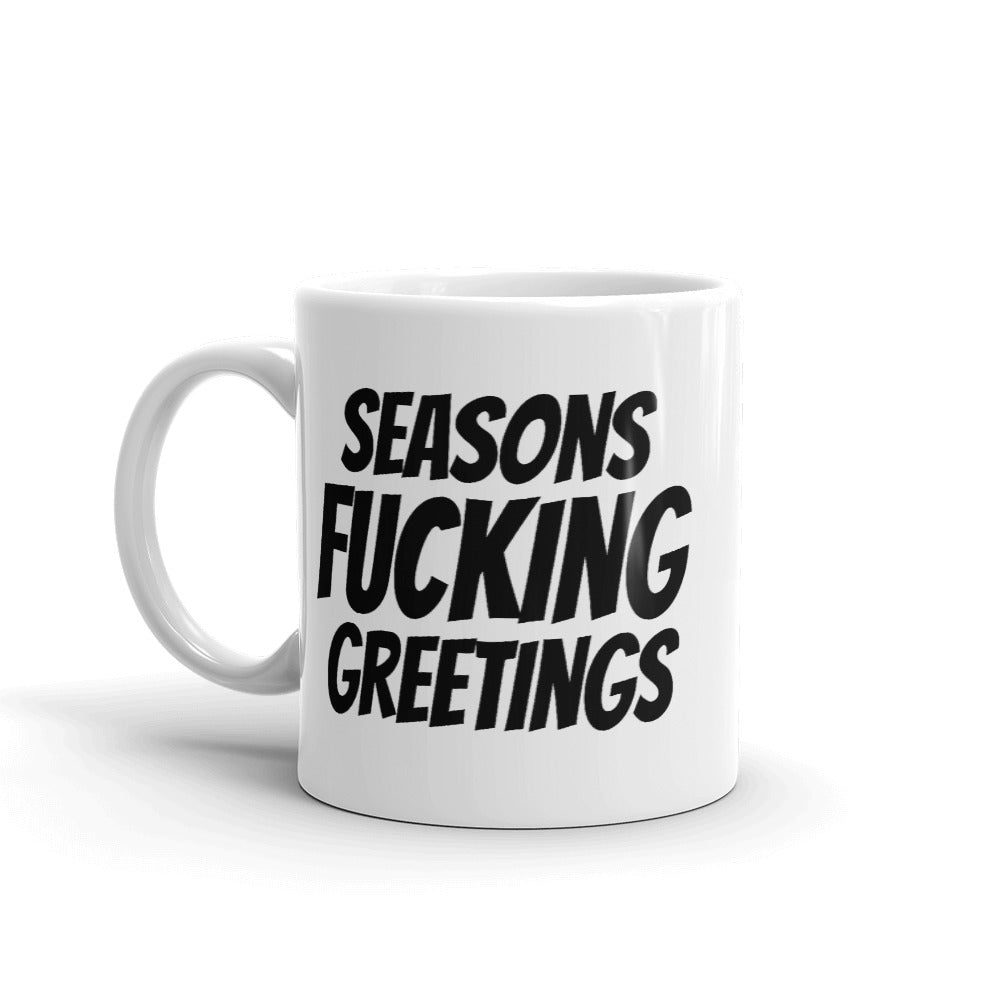 Season's Fucking Greetings Mug - Dicks By Mail - Anonymously mail a bag of dicks